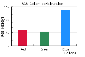 rgb background color #3C3688 mixer