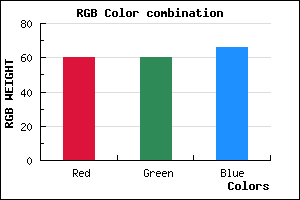rgb background color #3C3C42 mixer