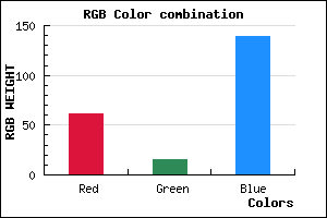 rgb background color #3D0F8B mixer