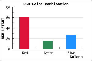 rgb background color #3D0F1B mixer