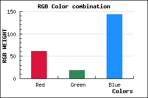rgb background color #3D138F mixer