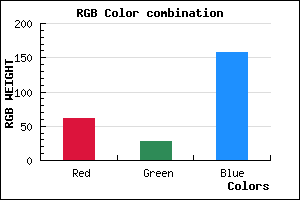 rgb background color #3D1C9E mixer