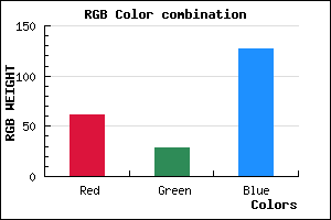 rgb background color #3D1D7F mixer