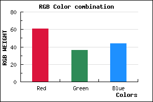 rgb background color #3D242C mixer