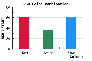 rgb background color #3D243C mixer