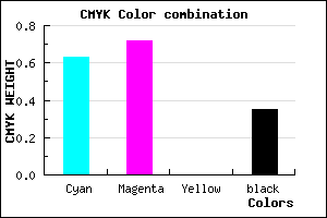 #3D2FA6 color CMYK mixer