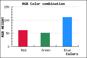rgb background color #3D336F mixer