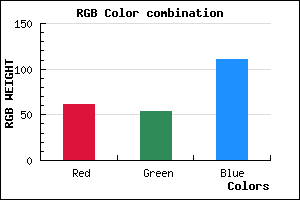 rgb background color #3D366F mixer