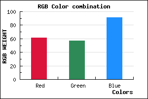rgb background color #3D395B mixer