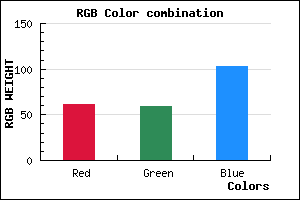 rgb background color #3D3B67 mixer