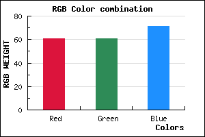 rgb background color #3D3D47 mixer