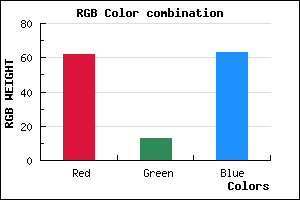 rgb background color #3E0D3F mixer