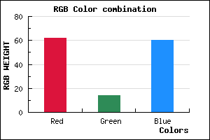 rgb background color #3E0E3C mixer