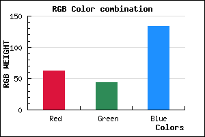 rgb background color #3E2C86 mixer
