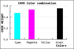 #3E3674 color CMYK mixer