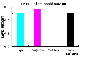#3E367C color CMYK mixer