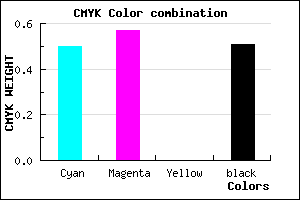 #3E367D color CMYK mixer