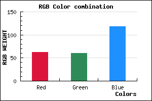 rgb background color #3E3C76 mixer