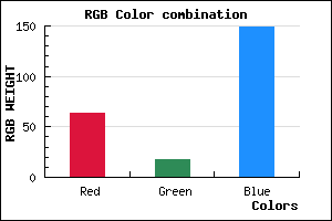 rgb background color #3F1195 mixer