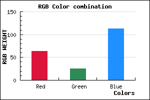 rgb background color #3F1971 mixer