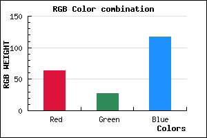 rgb background color #3F1B75 mixer