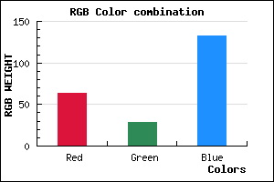 rgb background color #3F1D85 mixer