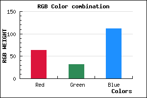 rgb background color #3F2070 mixer