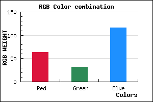 rgb background color #3F2074 mixer