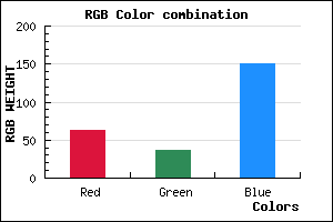 rgb background color #3F2497 mixer