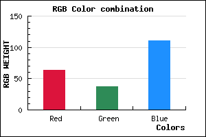 rgb background color #3F256F mixer