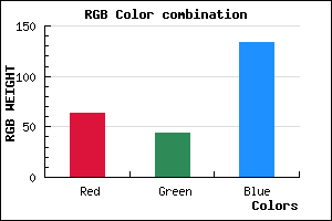rgb background color #3F2C86 mixer