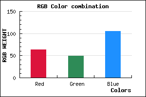 rgb background color #3F3169 mixer