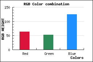 rgb background color #3F357D mixer