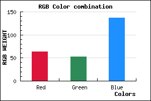 rgb background color #3F3589 mixer