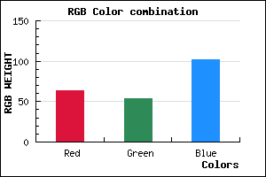 rgb background color #3F3666 mixer