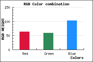 rgb background color #3F3B67 mixer