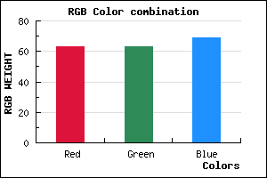 rgb background color #3F3F45 mixer