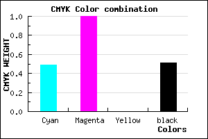 #40007D color CMYK mixer