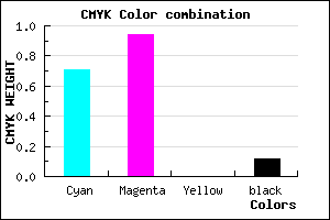 #400EE0 color CMYK mixer