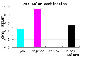 #400775 color CMYK mixer