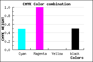 #41007F color CMYK mixer