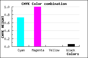 #4100F0 color CMYK mixer