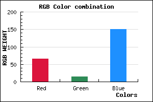 rgb background color #410F97 mixer