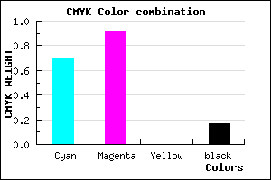 #4110D4 color CMYK mixer