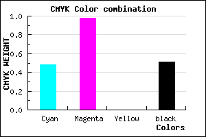 #41027C color CMYK mixer