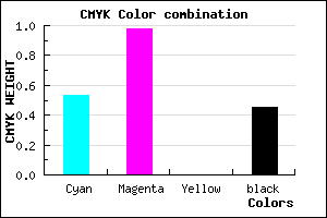 #41038B color CMYK mixer