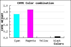 #4120F4 color CMYK mixer