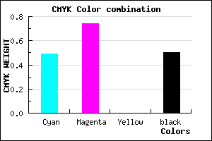 #41217F color CMYK mixer
