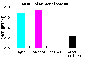 #4135C5 color CMYK mixer