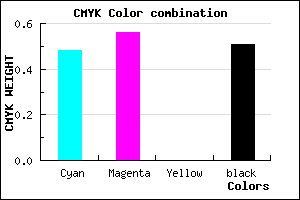 #41367C color CMYK mixer